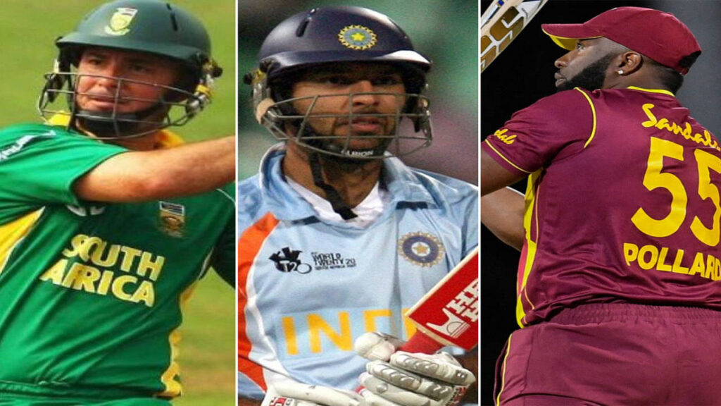 List of cricket players who have struck 6 sixes in a single over in international play