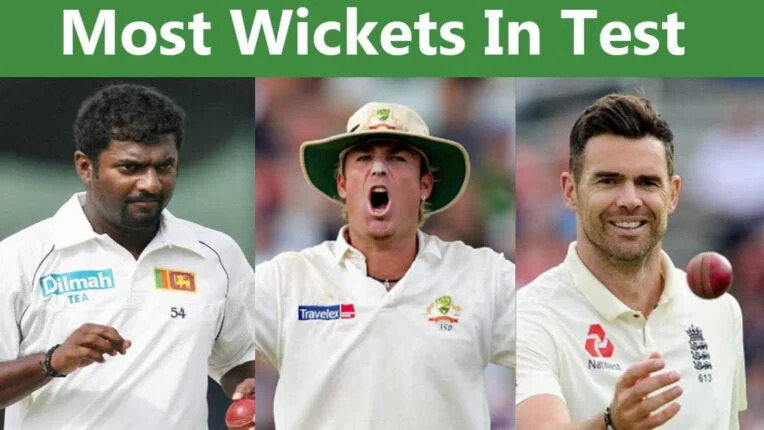 Top 10 test cricket bowlers with the most wickets